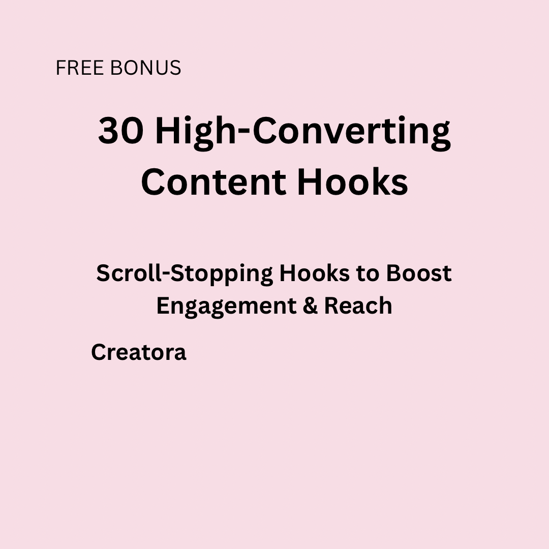 30 High-Converting Content Hooks (Instant Download)